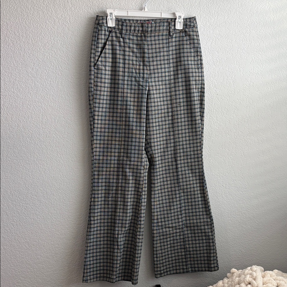 Men's Gray Checkered Pants